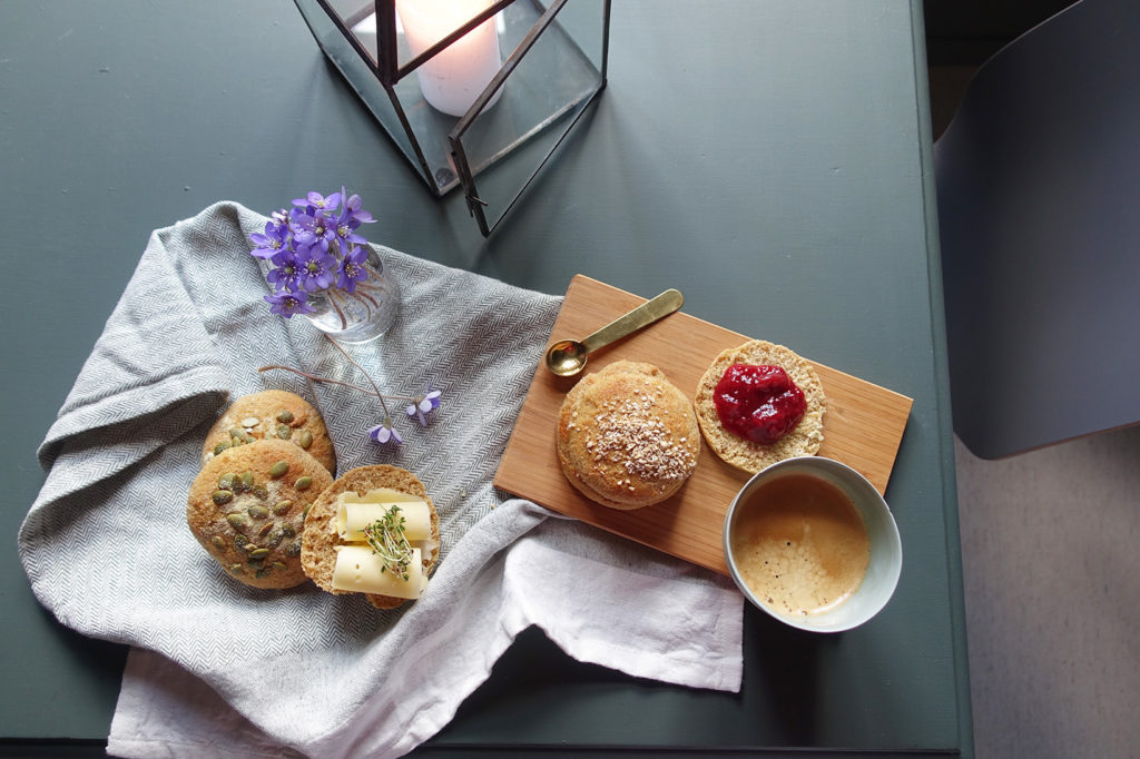 Frokost maisrundstykkerRed